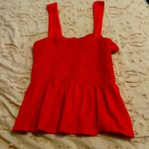 red tank top